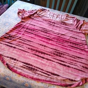 Worn once, pretty tie dye pink